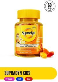 Supradyn Kids Portakal Limon Çilek Yetişkin Vitamin 60 Tablet