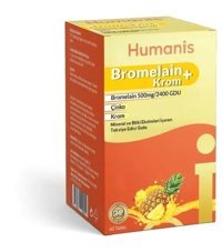 Humanis Bromelain Aromasız Yetişkin Vitamin 60 Tablet