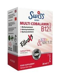 Swiss Vitamin B12 Multicobalamin Aromasız Çocuk Vitamin 20 ml