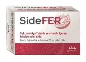 Sidefer Sukrozomiyal Demir Vitamin Aromalı Yetişkin Vitamin 20 Şase