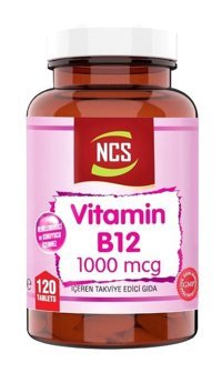 Ncs Vitamin B12 Aromasız Yetişkin Vitamin 120 Tablet