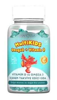 Narcissa Multikids Aromasız Çocuk Vitamin 90 Kapsül
