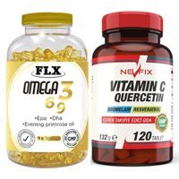 Flx Omega 3-6-9 Ve Vitamin C Aromasız Yetişkin Vitamin 90 Softgel - 120 Tablet