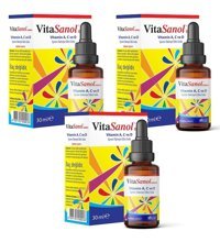 Vitasanol Drops Aromasız Yetişkin Vitamin 3x30 ml