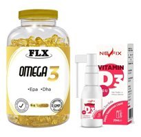 Flx Omega 3 Ve Vitamin D4 Aromasız Yetişkin Vitamin 90 Softgel - 20 ml