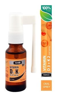 Nondo D3 K2 Aromasız Yetişkin Vitamin 20 ml