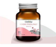 Onvita Krom Pikolinat Aromasız Yetişkin Vitamin 90 Kapsül