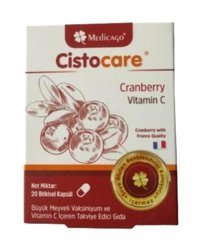 Medicago Cistocare Chanberry Vit C Aromasız Yetişkin Vitamin 20 Kapsül