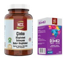 Ncs Selenyum Bakır - Vitamin D3 K2 Aromasız Yetişkin Vitamin 180 Tablet