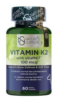 Nature'S Supreme Vitamin K2 Aromasız Yetişkin Vitamin 60 Kapsül