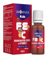Venatura Kids Demir Vitamin C Aromalı Yetişkin Vitamin 20 ml