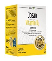Ocean Vitamin D3 Aromasız Yetişkin Vitamin 20 ml