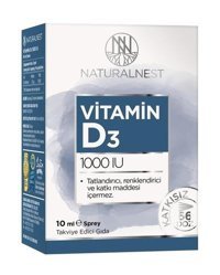 Naturalnest Vitamin D3 Aromasız Yetişkin Vitamin 10 ml