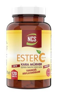 Ncs Ester C Vitamini Kara Mürver Karamürverli Yetişkin Vitamin 120 Tablet
