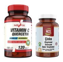Ncs Vitamin C Quercetin Bromelian + Çinko Selenyum Turuncgil Yetişkin Vitamin 60 Tablet - 120 Tablet