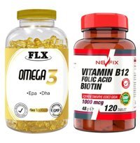 Ncs Omega 3 Balık Yağı Ve Vitamin B12 Aromasız Yetişkin Vitamin 120 Tablet - 180 Softgel
