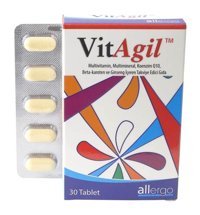 Allergo Multivitamin Multimineral Koenzim Q-10 Aromasız Yetişkin Vitamin 30 Kapsül