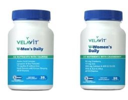Velavit V-Womens + V-Mens Aromasız Yetişkin Vitamin 2x30 Adet