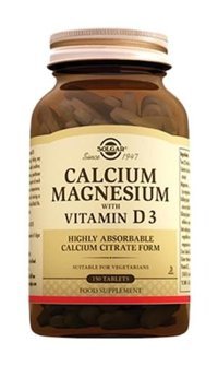 Solgar Calcium Magnesium - Vitamin D3 Aromasız Yetişkin Vitamin 60 Tablet