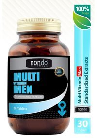 Nondo Vitamins Multivitamin Aromasız Yetişkin Vitamin 30 Tablet