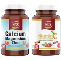 Ncs Vitamin C Beta Glukan Kalsiyum Magnezyum Çinko Aromasız Yetişkin Vitamin 120 Tablet - 120 Tablet