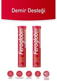 Vitabiotics Feroglobin Fizz Demir Vitamin B12 Portakallı Yetişkin Vitamin 20 Tablet