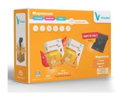 Vitasso Mag Three-On Kids + Manyetik Tablet Tutti Frutti Yetişkin Vitamin 60 ml