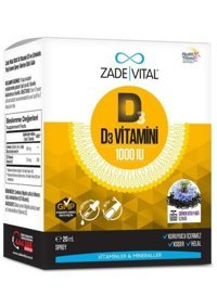 Zade Vital D3 Vitamini Çörek Otu Yağı Yetişkin Vitamin 20 ml