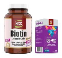 Ncs Biotin - Vitamin D3 + K2 Elmalı Yetişkin Vitamin 60 Tablet