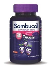 Sambucol Plus Kids Karamürverli Yetişkin Vitamin 60 Softgel