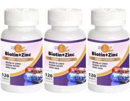Meka Nutrition Biotin Çinko Aromasız Yetişkin Vitamin 3x120 Tablet