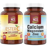 Ncs Ester C Vitamini Kalsiyum Magnezyum Çinko Karamürverli Yetişkin Vitamin 120 Tablet - 120 Tablet