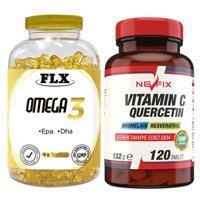 Flx Omega 3 Balık Yağı Ve Vitamin C Aromasız Yetişkin Vitamin 90 Softgel - 120 Tablet