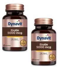 Dynavit Biotin Aromasız Yetişkin Vitamin 2x100 Tablet
