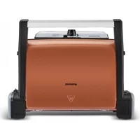 Homend Toastbuster 1383H 6 Dilim Döküm Çıkartılabilir Plaka Tek Yönlü 1800 W Izgaralı Bronz Tost Makinesi