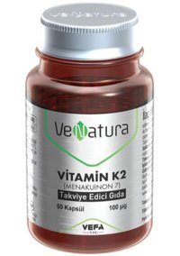 Venatura Vitamin K2 Menakuinon 7 Zeytinyağı Yetişkin Vitamin 60 Kapsül