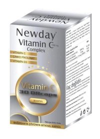 Newday Vıtamın C Complex Aromasız Yetişkin Vitamin 30 Kapsül