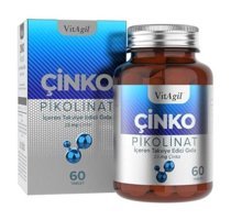 Solgar Çinko Pikolinat Aromasız Yetişkin Vitamin 60 Tablet