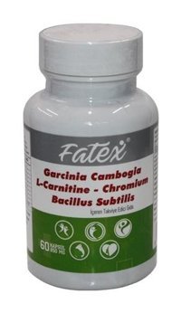 Fatex L-Carnitine Chromium Bacillus Subtilis Bitki Ekstralar Yetişkin Vitamin 60 Tablet
