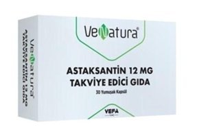 Venatura Astaxanthin Aromasız Yetişkin Vitamin 30 Kapsül