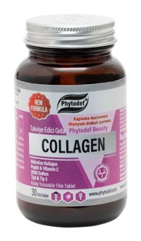 Phytodef Kolajen + Vitamin C Aromasız Yetişkin Vitamin 30 Tablet
