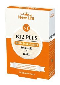 New Life B12 Plus Methylcobalamin Aromasız Yetişkin Vitamin 60 Kapsül