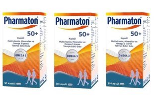Pharmaton 50 Plus Aromasız Yetişkin Vitamin 3x30 Kapsül