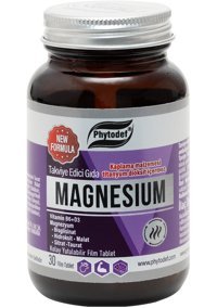 Phytodef Magnezyum Vitamin B6 - D3 Aromasız Yetişkin Vitamin 30 Tablet
