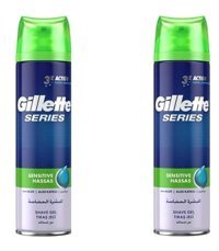 Gillette Series Seyahat Boyu Hassas Ciltler İçin Tıraş Köpüğü 2x250 ml