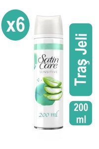 Gillette Satin Care Hassas Ciltler İçin Tıraş Köpüğü 6x200 ml