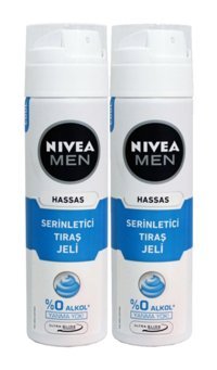 Nivea Hassas Seyahat Boyu Hassas Ciltler İçin Tıraş Köpüğü 2x200 ml