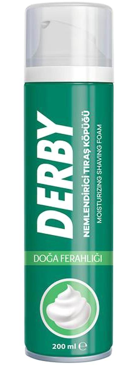 Derby Doğa Ferahlığı Seyahat Boyu Hassas Ciltler İçin Tıraş Köpüğü 12x200 ml