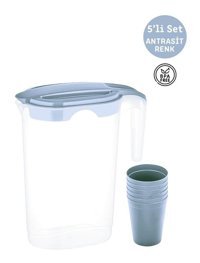 Morlimon Plastik 1.75 lt Kapaklı Sürahi