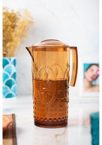 Bena Life Akrilik Magic Akrilik 2.3 lt Kapaklı Sürahi Turuncu